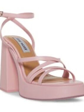 Steve Madden Strappy Heel Sandal - Pink